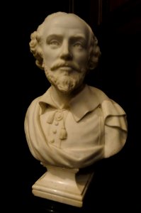 Shakespeare bust by John Quincy Adams Ward, late 19th century - Folger Shakespeare Library - DSC09657