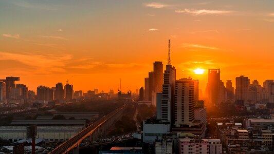 Baiyoke cityscape brown city