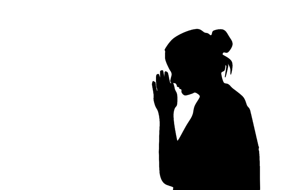 Religious illustration silhouette