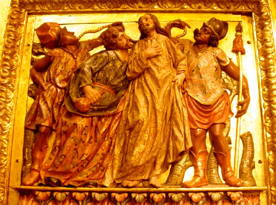 Santa Cruz de Campezo - Iglesia de la Asunción de Nuestra Señora, retablo mayor 9