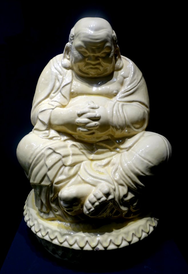 Shadow by Bernhard Hoetger, Tonwerke Kandern, from the Light and Shadow series, 1911-1912, majolica - Museum Künstlerkolonie Darmstadt - Mathildenhöhe - Darmstadt, Germany - DSC06056