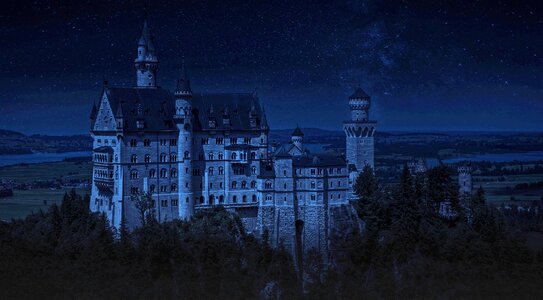 Castle neuschwanstein neuschwanstein castle night
