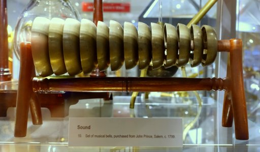 Set of musical bells, purchased from John Prince, Salem, c. 1799 - Putnam Gallery - Harvard University - DSC07958