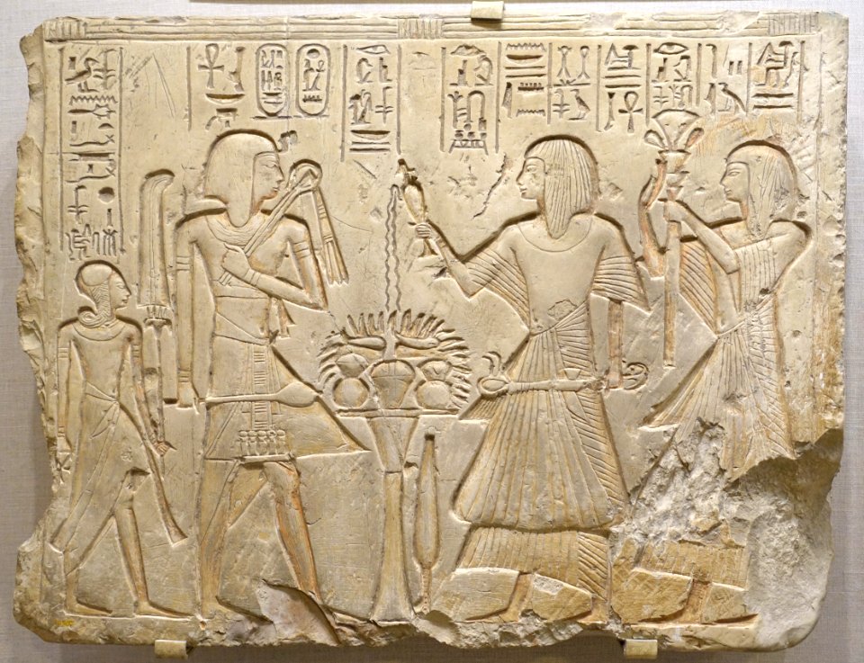 Seti I and his son, the future Ramesses the Great, Egypt, New Kingdom, Dynasty 19, reign of Seti I, c. 1294-1279 BC, limestone - Oriental Institute Museum, University of Chicago - DSC07789