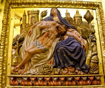 Santa Cruz de Campezo - Iglesia de la Asunción de Nuestra Señora, retablo mayor 5