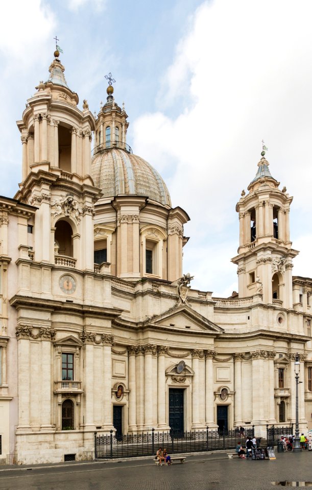 Sant'Agnese in Agone facade, Rome, Italy