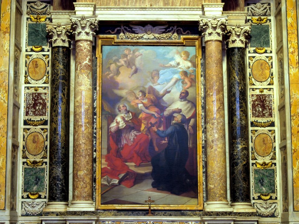 Sant'Andrea della Valle (Rome), La pala d'altare è di Francesco Manno (1754-1831)