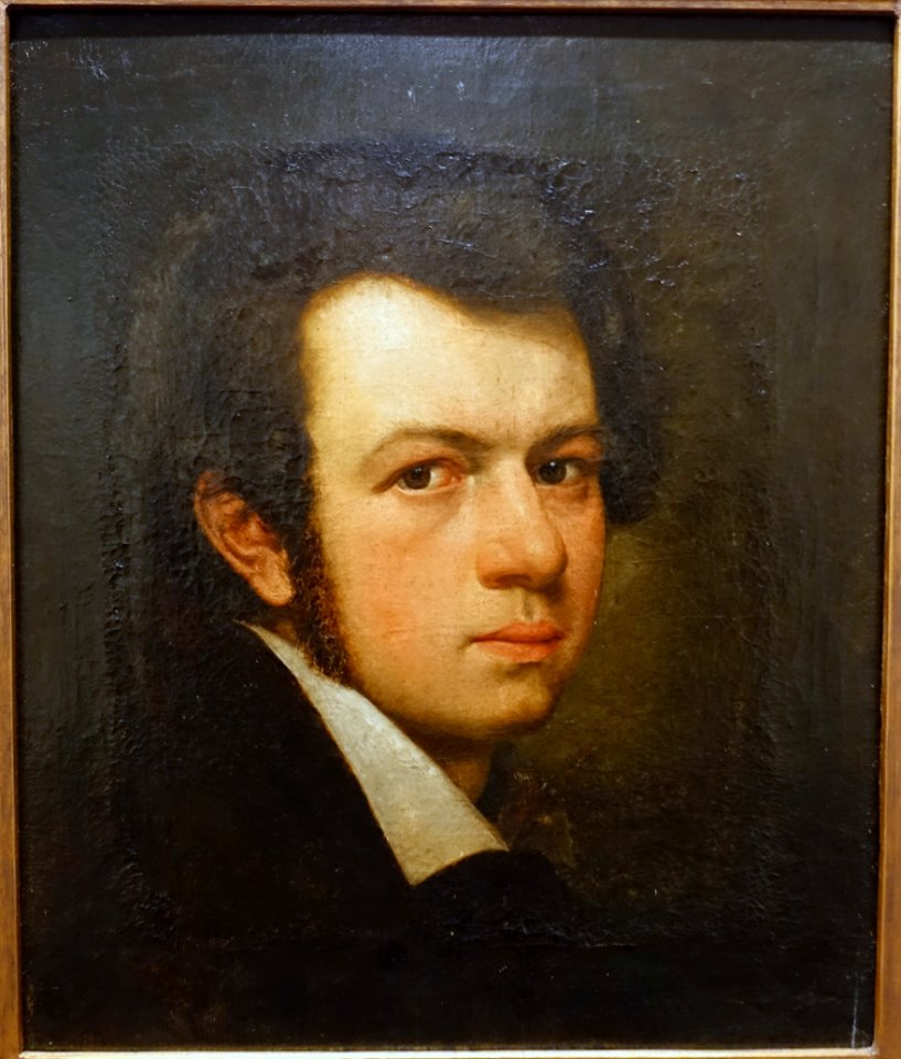 Self-portrait by Augusto Roquemont, oil on canvas - Museu Nacional de Soares dos Reis - Porto, Portugal - DSC00667