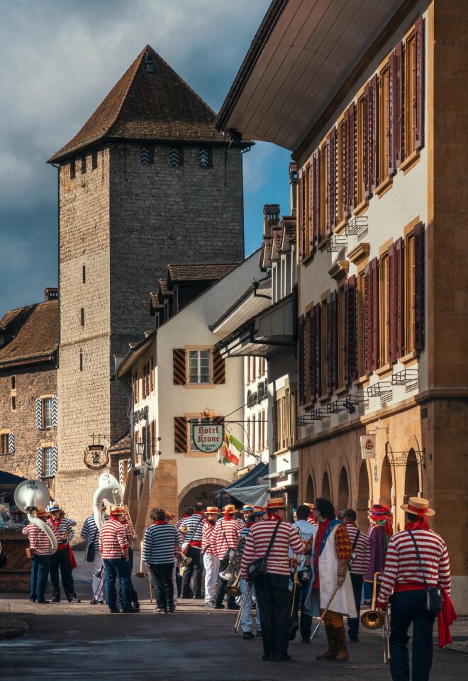 Guggen switzerland historic center