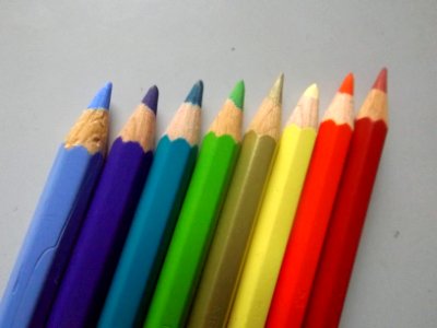 Set of watercolour pencils