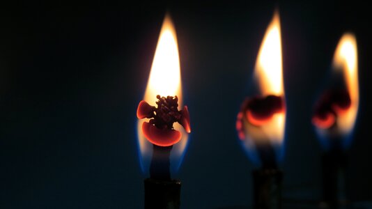 Black fire black light black candle