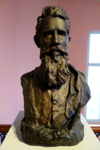 Self Portrait by Charles Calverley, 1892, painted plaster - Albany Institute of History and Art - DSC07949