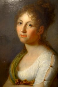 Self portrait by Margarethe Geiger, detail, 1804 - Mainfränkisches Museum - Würzburg, Germany - DSC04649