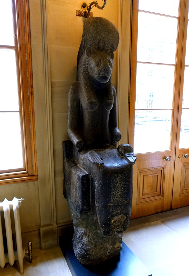 Sekhmet, Lion Goddess of War and Strife, Egypt, 18th dynasty, 1386-1349 BC - Chapel Corridor, Chatsworth House - Derbyshire, England - DSC03024