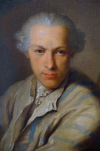 Self portrait by Januarius Zick, detail, c. 1757 - Mainfränkisches Museum - Würzburg, Germany - DSC04629