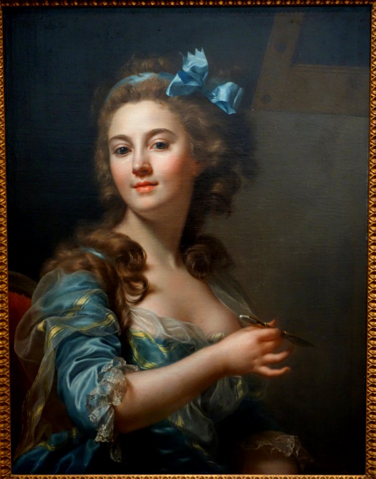 Self portrait by Marie-Gabrielle Capet, c. 1783, oil on canvas - National Museum of Western Art, Tokyo - DSC08599