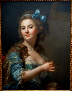 Self portrait by Marie-Gabrielle Capet, c. 1783, oil on canvas - National Museum of Western Art, Tokyo - DSC08599