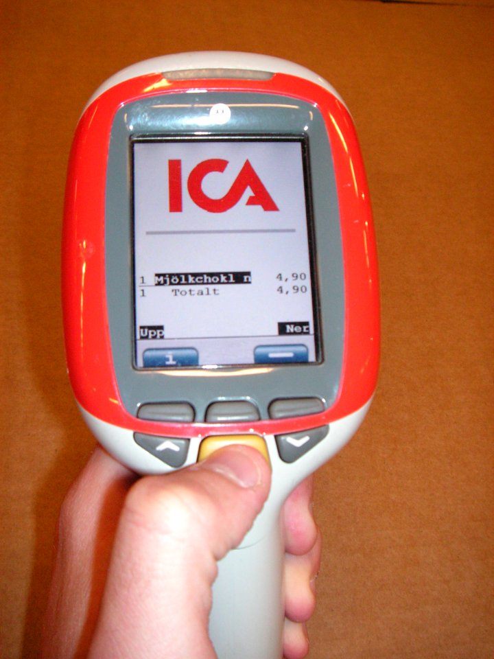 Self checkout scanner (Ica Maxi)