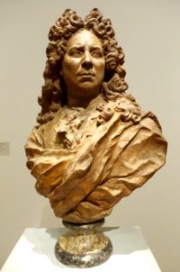 Self portrait by Charles-Antoine Coysevox, France, c. 1702, terracotta - California Palace of the Legion of Honor - DSC07741