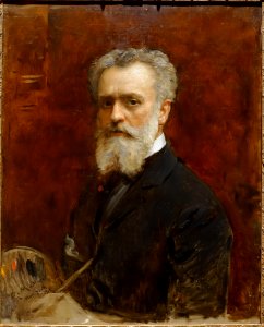 Self-portrait by Raimundo de Madrazo y Garreta, Spanish, 1901, oil on canvas - Meadows Museum - Southern Methodist University - DSC05350