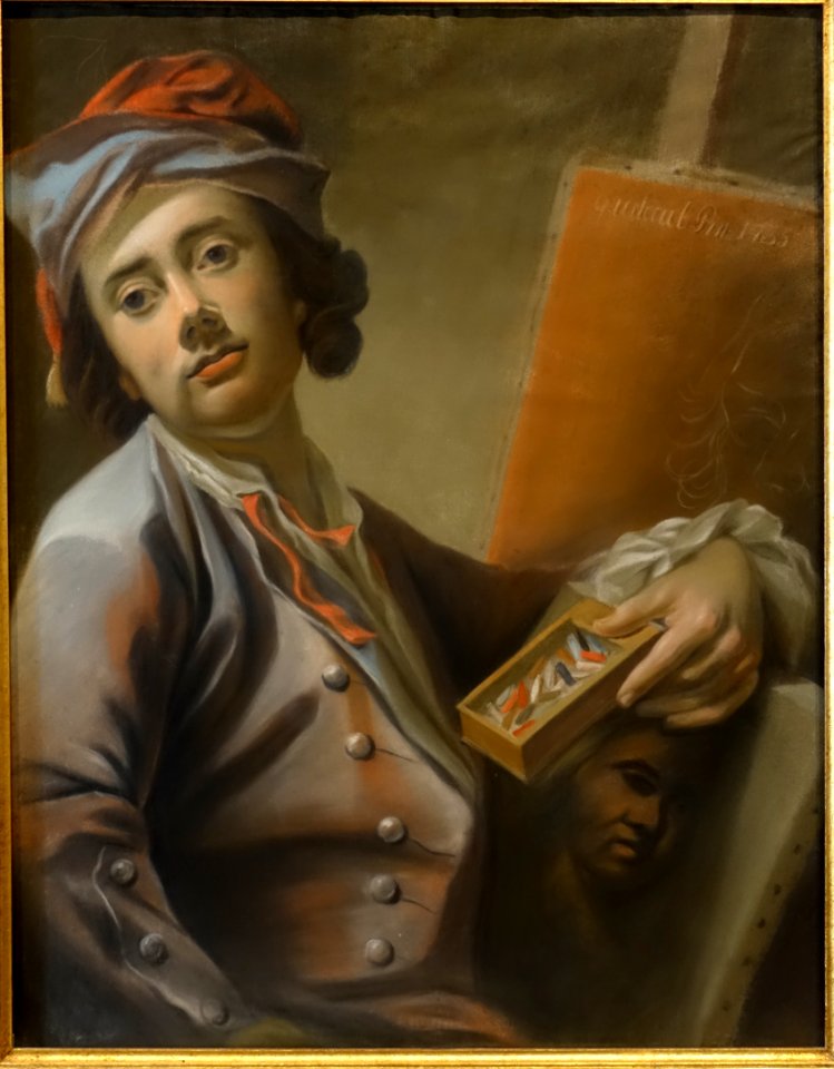 Self portrait by Georg Anton Urlaub, 1735 - Mainfränkisches Museum - Würzburg, Germany - DSC04595
