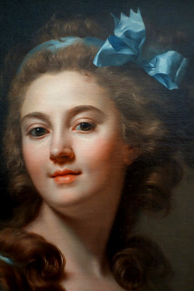 Self portrait by Marie-Gabrielle Capet, detail, c. 1783, oil on canvas - National Museum of Western Art, Tokyo - DSC08605