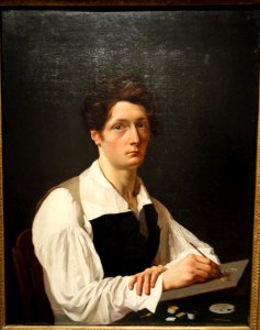 Self-portrait by Alexandre LePage, 1824 - Cleveland Museum of Art - DSC08860
