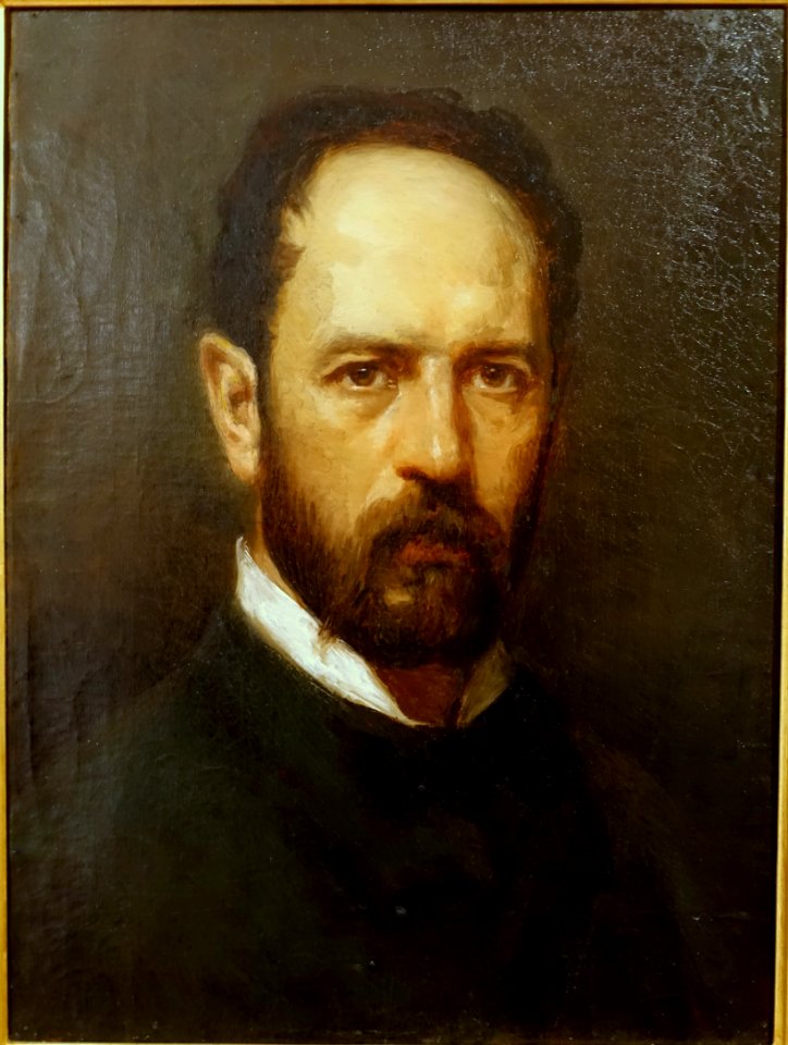 Self-portrait by Caetano Moreira da Costa Lima, oil on canvas - Museu Nacional de Soares dos Reis - Porto, Portugal - DSC00703