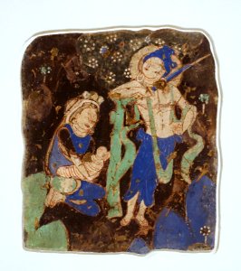 Self-sacrifice of the Bodhisattva, Cave of the Musicians (Cave 38), Kizil, 5th-6th century AD, wall painting - Ethnological Museum, Berlin - DSC01702