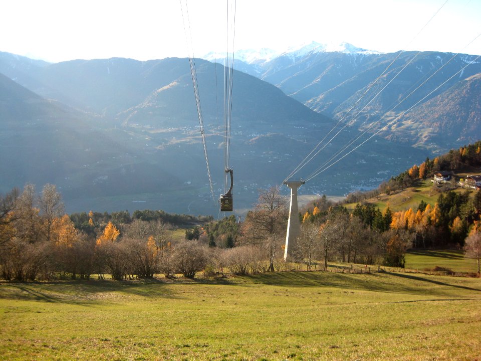 Seilbahn Vöran alt und neu