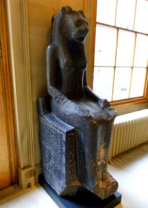 Sekhmet, Lion Goddess of War and Strife, Egypt, 18th dynasty, 1386-1349 BC - Chapel Corridor, Chatsworth House - Derbyshire, England - DSC03098