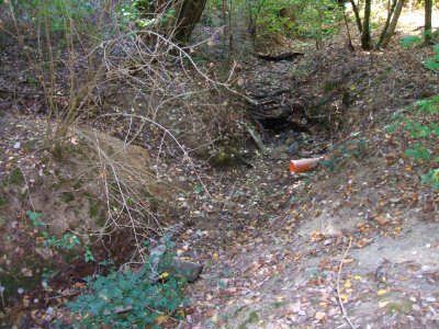 Seebach Leihgraben südlicher Ast unter Auslass Depot