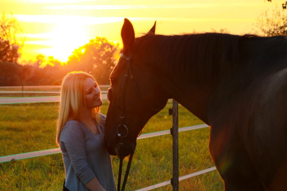 Dusk sunlight human