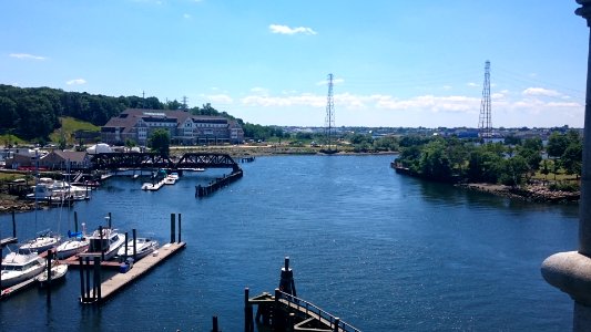 Seekonk River viewed from the George Redman Linear Park