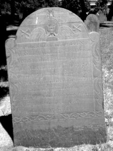 Sarah Miles tombstone (1756), South Burying Ground, Concord, Massachusetts