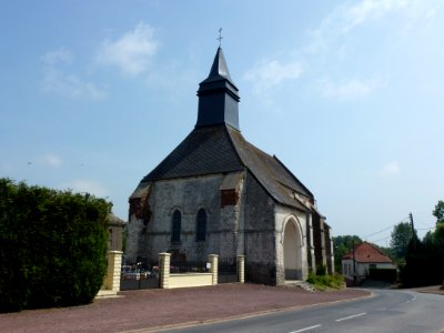 Senlis (Pas-de-Calais, Fr) église Notre- Dame PA00108430 façade