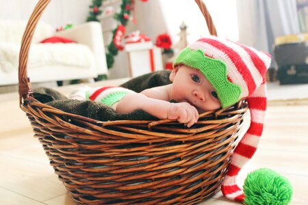 Gnome new year's eve basket
