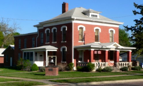 Seneca, Kansas jail and sheriff residence from NW 2