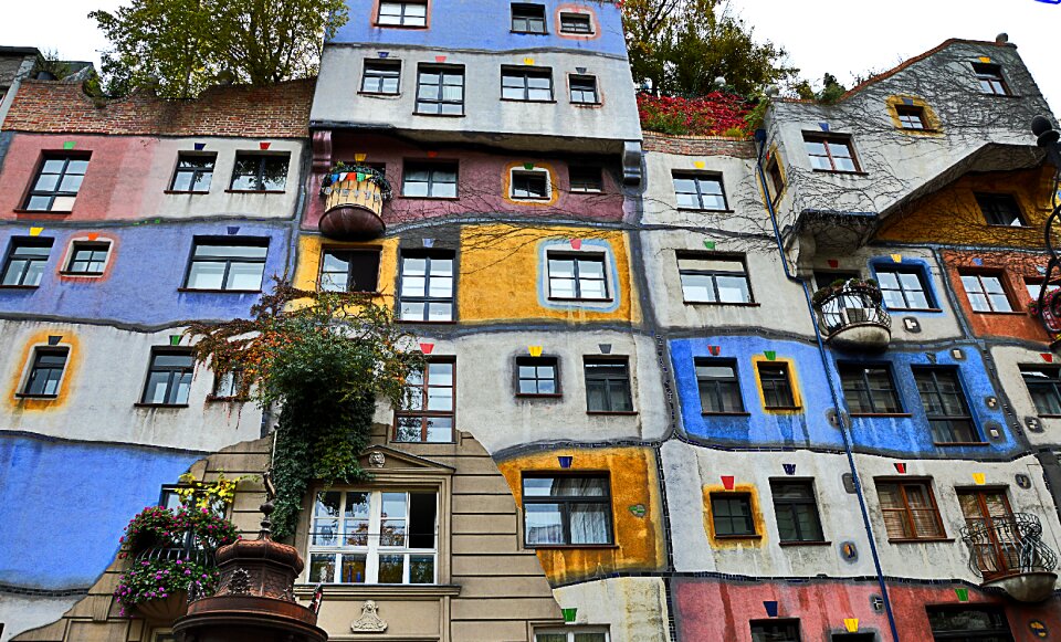 Colorful bowever architecture