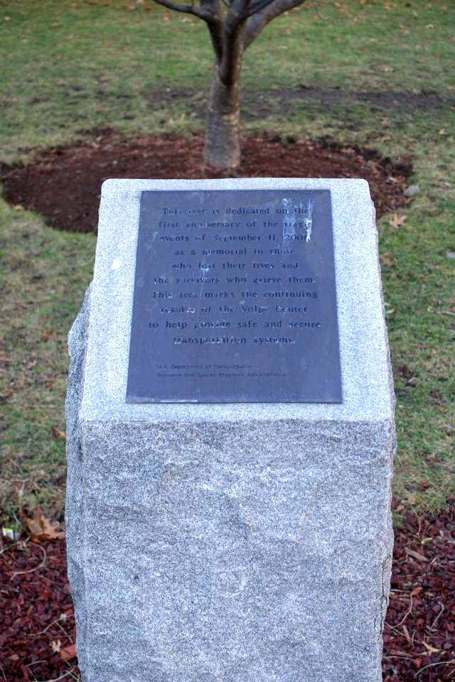 September 11, 2001, memorial at Volpe Center - Cambridge, MA - DSC05549