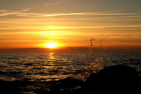 Abendstimmung evening light evening sun photo