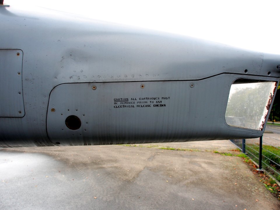 SEPECAT Jaguar XZ357 writings at the Piet Smits collection at Baarlo in Netherlands, pic29