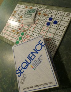 Sequence card game