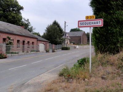 Sequehart (Aisne) city limit sign photo