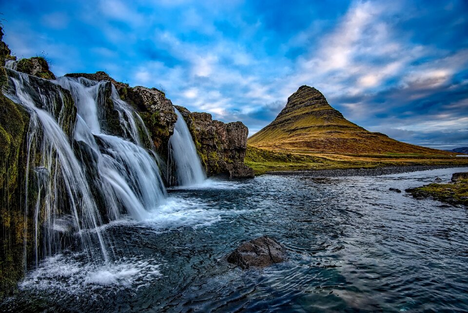 Waterfall falls landscape