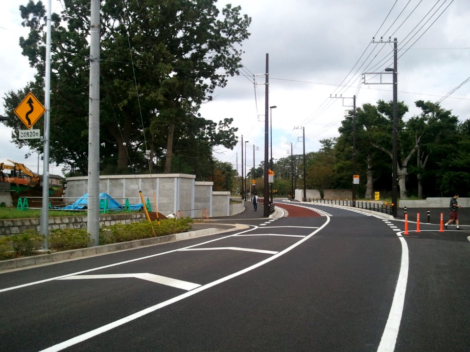 Seki-san no mori and new road 20120929b