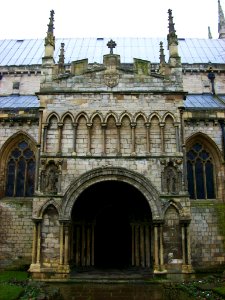 Selby Abbey, north porch photo