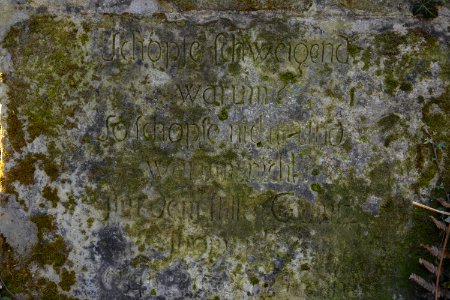 Seifersdorfer Tal Bergquelle Inschrift