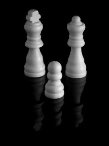 Schachfigurenspiegelung photo