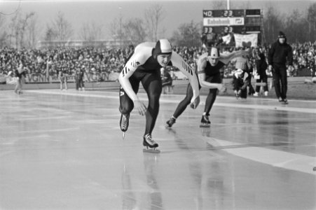 Schaatsen WK-sprint in Heerenveen Dan Jansen (VS), Bestanddeelnr 933-2458